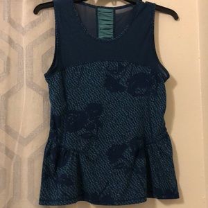 Blue Active wear Top size L | American Eagle
